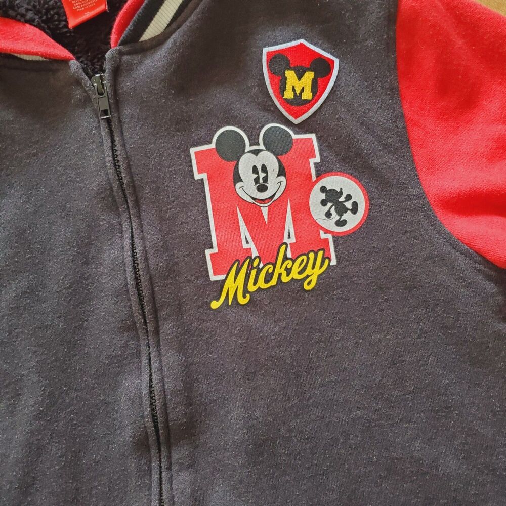 Disney Mickey Mouse Boys Hoodie Zip Front Size XL GUC - Picture 5 of 10